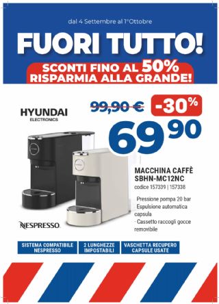 HYUNDAI SBHN-MC12NC CAPSULE NESPRESSO